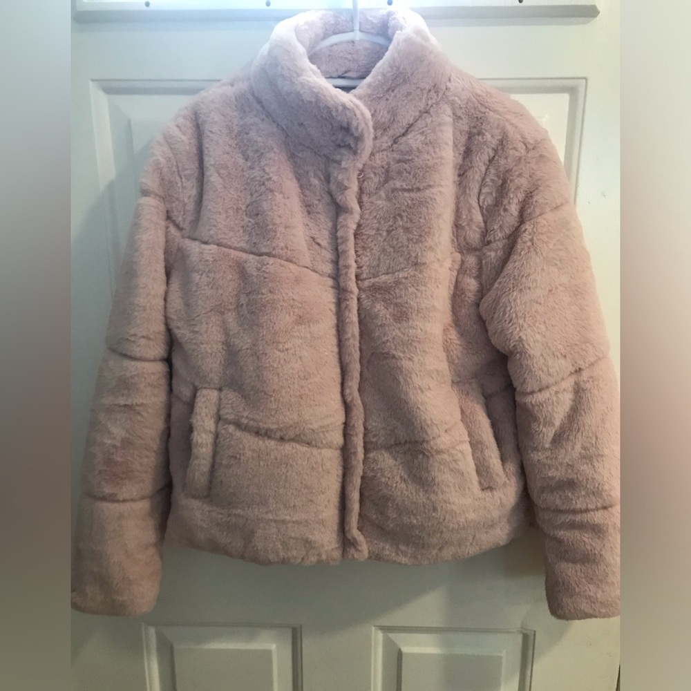 Cozy Pink Faux Fur Jacket